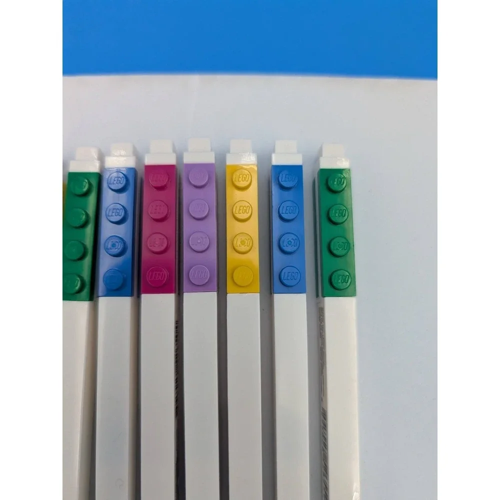 Lot Of Lego Stationary Markers Connectible Pens .7mm 5 Colors 10 QTY NWT